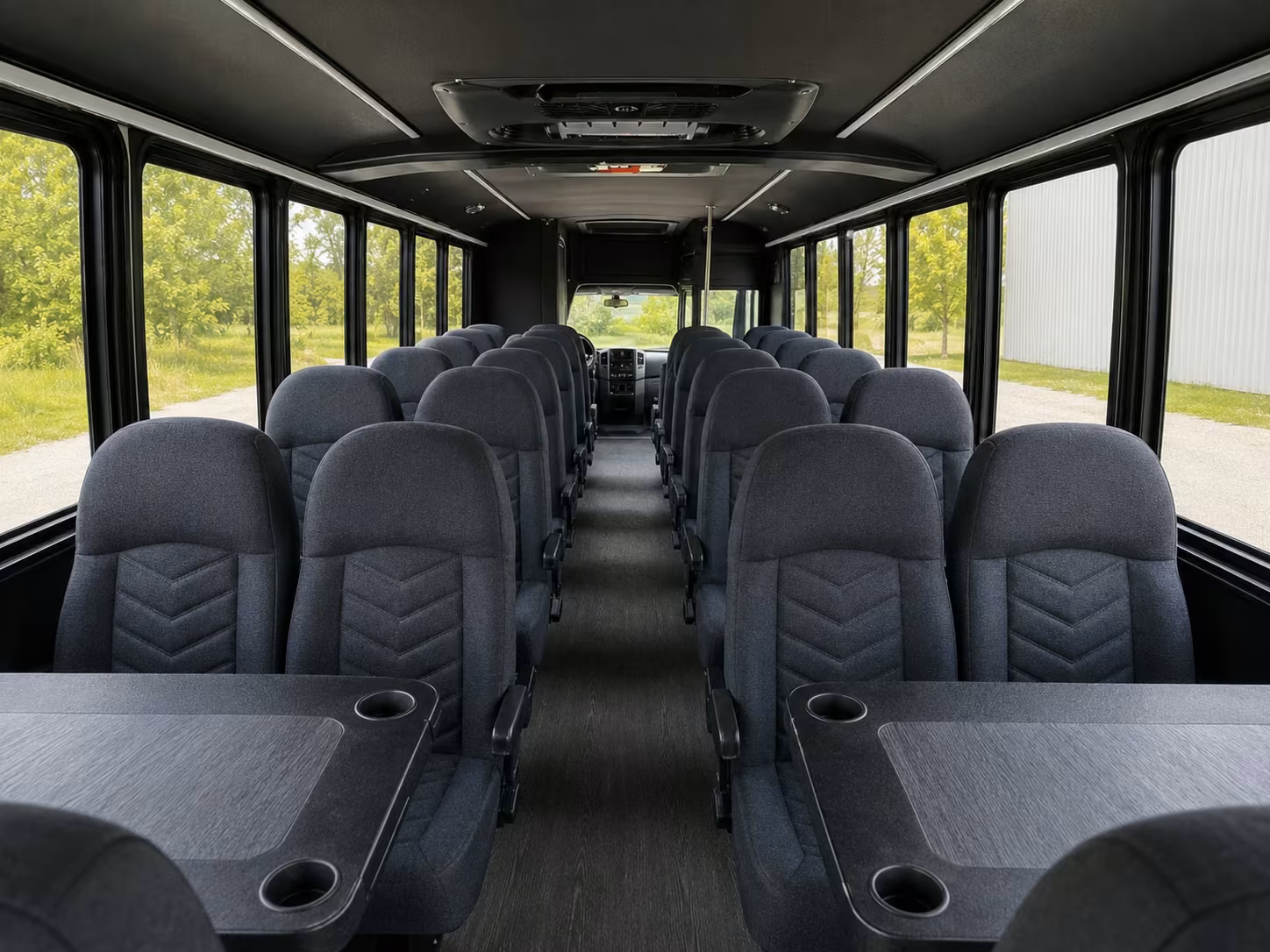 15 passenger minibus inside