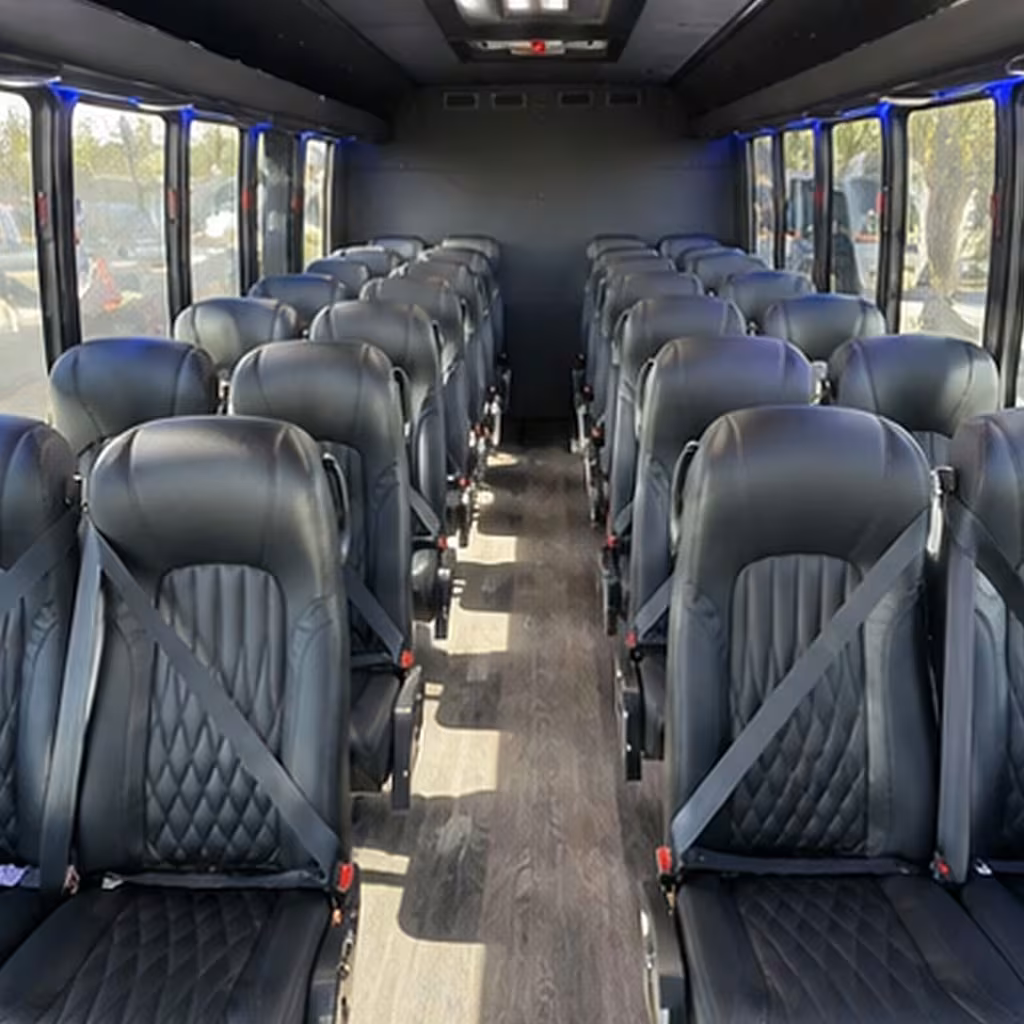 30 passenger minibus interior